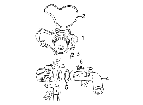 2003 Chrysler PT Cruiser Water Pump Diagram