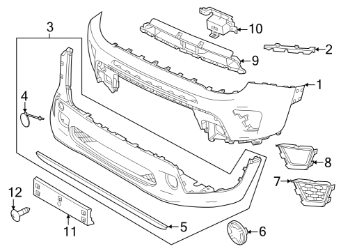 2021 Jeep Renegade Bumper & Components - Front Diagram 2 - Thumbnail