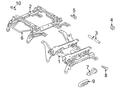 2004 Dodge Ram 1500 Tracks & Components Diagram