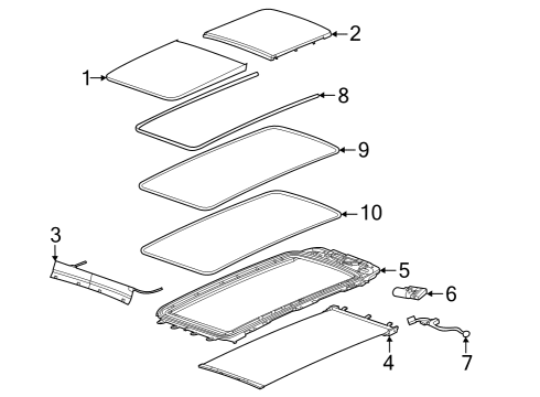 2024 Jeep Grand Cherokee Sunroof - Body Diagram 2 - Thumbnail