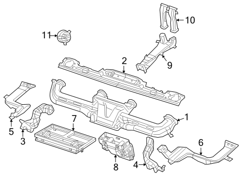 2020 Jeep Gladiator Ducts Diagram
