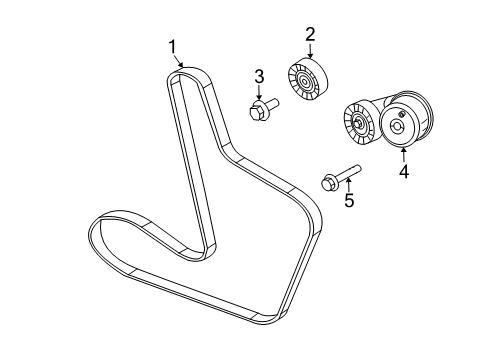 2010 Dodge Avenger Belts & Pulleys Diagram