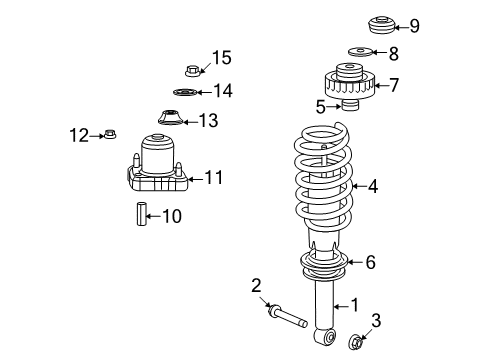 2014 Dodge Journey Struts & Components - Rear Diagram 2 - Thumbnail