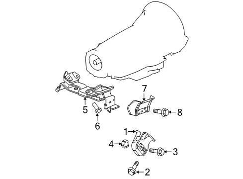 2007 Jeep Grand Cherokee Engine & Trans Mounting Diagram 3 - Thumbnail