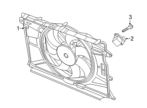 2015 Jeep Renegade Cooling System, Radiator, Water Pump, Cooling Fan Diagram 1 - Thumbnail