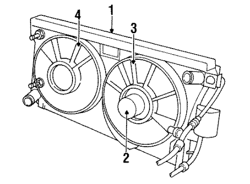 1995 Dodge Intrepid Cooling System, Radiator, Water Pump, Cooling Fan Diagram