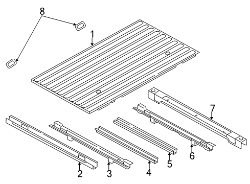 2005 Dodge Ram 1500 Pick Up Box - Floor Diagram 2 - Thumbnail