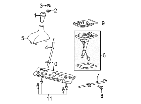 2008 Dodge Ram 2500 Shifter Trim Diagram 3 - Thumbnail
