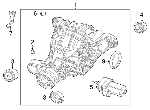 2025 Jeep Grand Cherokee Axle Housing - Rear Diagram