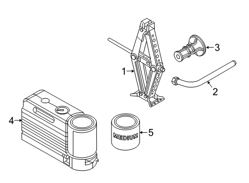 2019 Jeep Renegade Jack & Components Diagram