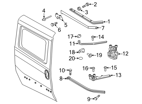 2021 Ram ProMaster City Lock & Hardware Diagram 5 - Thumbnail
