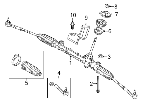 2025 Jeep Compass Steering Gear & Linkage Diagram