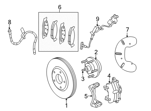 2008 Dodge Avenger Front Brakes Diagram