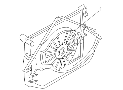 2000 Dodge Durango Cooling System, Radiator, Water Pump, Cooling Fan Diagram 1 - Thumbnail