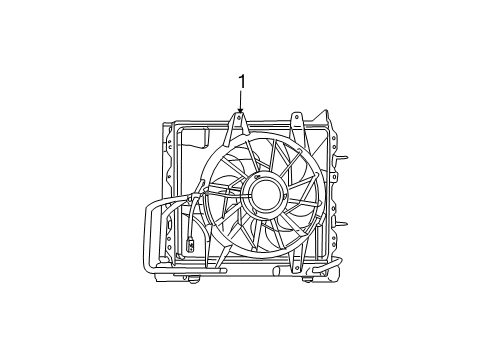 2005 Chrysler PT Cruiser Cooling System, Radiator, Water Pump, Cooling Fan Diagram 1 - Thumbnail