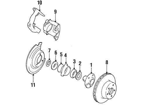 1988 Jeep Wrangler Front Brakes Diagram