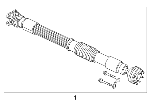 2025 Jeep Wrangler Drive Shaft - Front Diagram