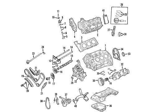 2007 Dodge Sprinter 3500 Engine Parts & Mounts, Timing, Lubrication System Diagram 1 - Thumbnail