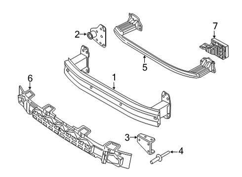 2021 Jeep Renegade Bumper & Components - Front Diagram 4 - Thumbnail