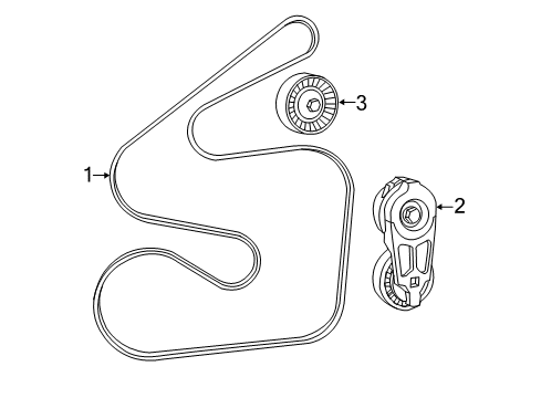 2019 Dodge Grand Caravan Belts & Pulleys Diagram