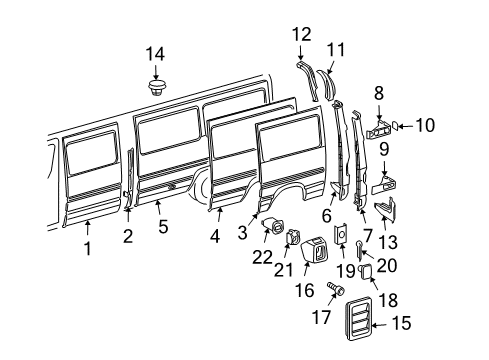 2005 Dodge Sprinter 3500 Side Panel & Components Diagram 1 - Thumbnail