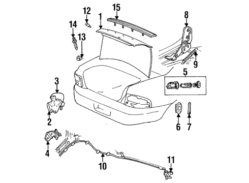 1999 Dodge Stratus Trunk Diagram