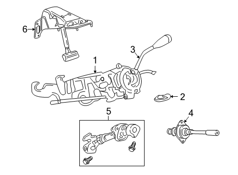 2009 Dodge Dakota Gear Shift Control - AT Diagram 2 - Thumbnail