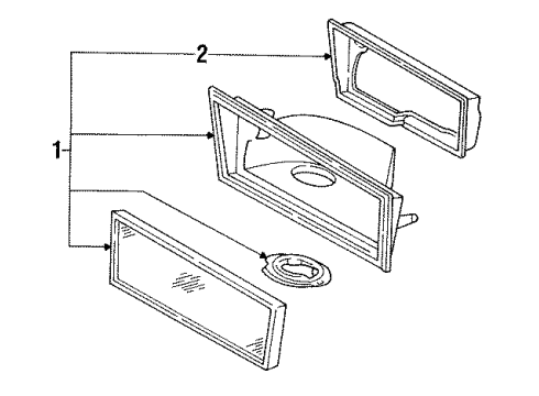 1985 Chrysler Executive Limousine Corner Lamps Diagram
