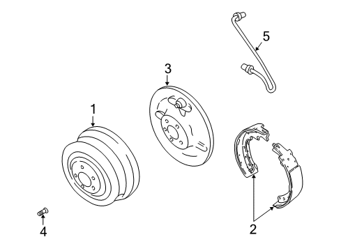2000 Dodge Ram 3500 Van Brake Components Diagram