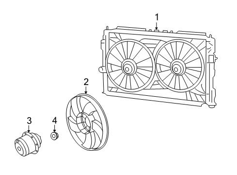 2014 Dodge Avenger Cooling System, Radiator, Water Pump, Cooling Fan Diagram 1 - Thumbnail
