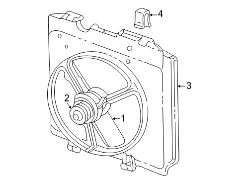 1999 Dodge Dakota Cooling System, Radiator, Water Pump, Cooling Fan Diagram 1 - Thumbnail