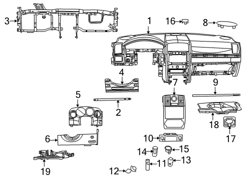 2010 Chrysler 300 Instrument Panel Diagram