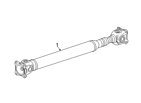 2022 Dodge Charger Drive Shaft - Front Diagram