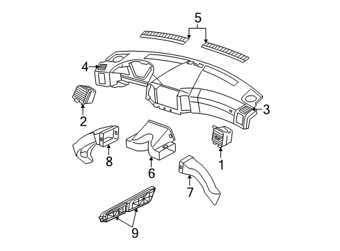 2009 Jeep Grand Cherokee Ducts Diagram