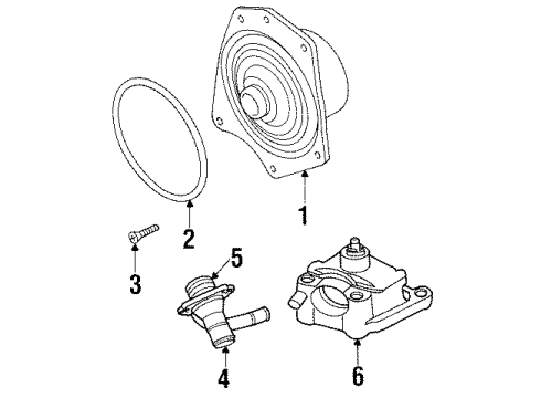 1999 Chrysler LHS Water Pump Diagram