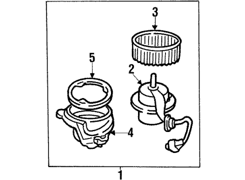 1997 Dodge Neon Blower Motor & Fan Diagram