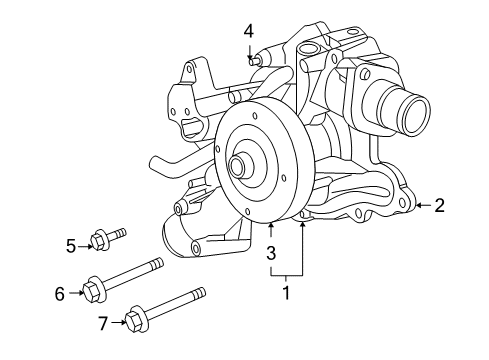 2012 Ram 2500 Water Pump Diagram 1 - Thumbnail