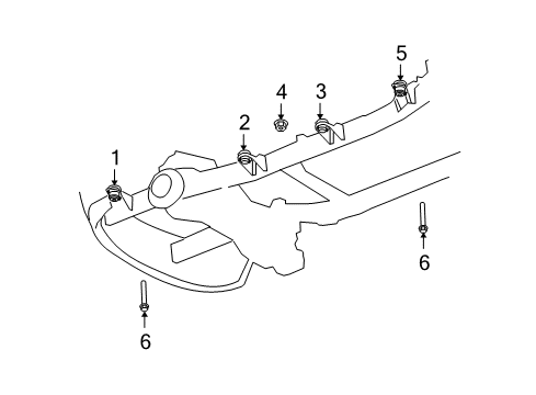 2008 Dodge Ram 1500 Frame & Components Diagram 6 - Thumbnail