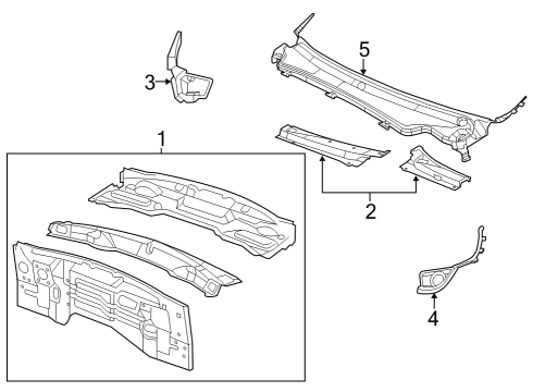 2017 Dodge Durango Cowl Diagram