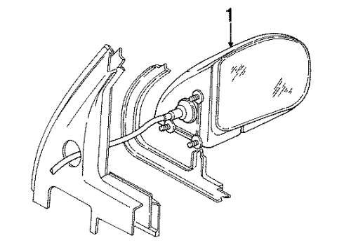 1993 Dodge Caravan Outside Mirrors Diagram