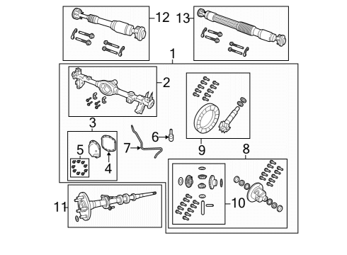 2025 Jeep Wrangler Axle Housing - Rear Diagram 1 - Thumbnail