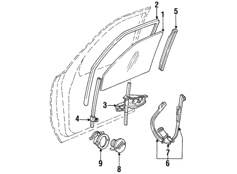 1993 Chrysler New Yorker Door & Components, Electrical Diagram 2 - Thumbnail