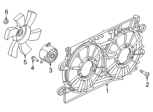 2016 Dodge Viper Cooling System, Radiator, Water Pump, Cooling Fan Diagram 1 - Thumbnail