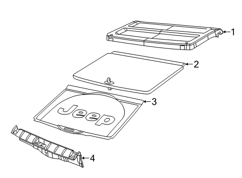 2019 Jeep Renegade Interior Trim - Rear Body Diagram