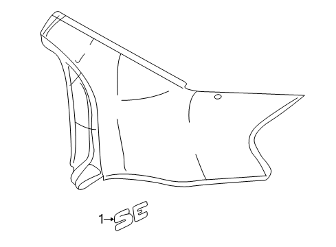 2002 Dodge Stratus Quarter Panel & Components, Exterior Trim Diagram