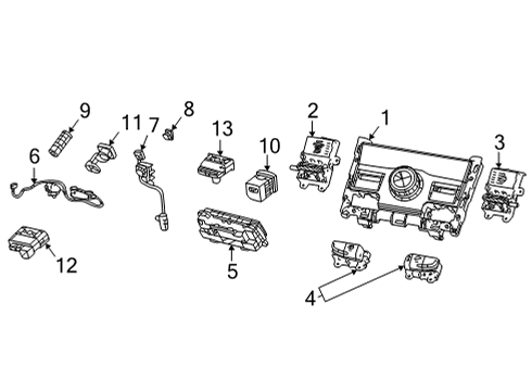 2024 Jeep Grand Cherokee L Electrical Components - Console Diagram
