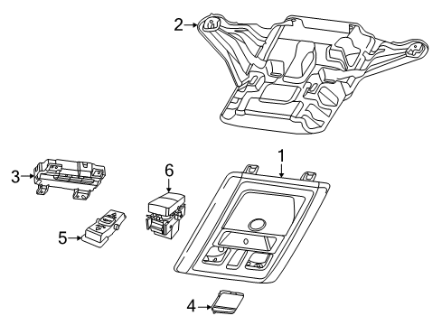 2017 Ram 3500 Overhead Console Diagram