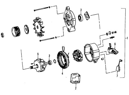 1989 Dodge Dakota Alternator Diagram 4 - Thumbnail
