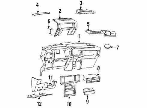 1993 Dodge Caravan Instrument Panel Diagram