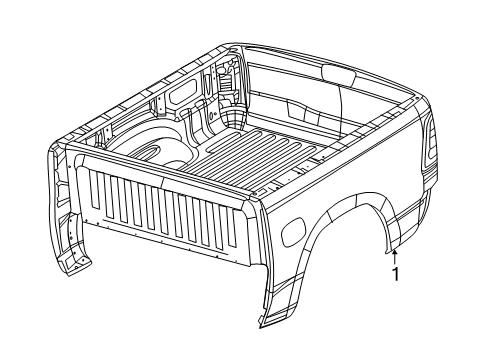 2021 Ram 1500 Box Assembly Diagram 1 - Thumbnail